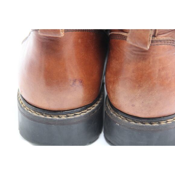 Johnson & Murphy Hiking Boots Mens 10M Brown Leather GTX Waterproof 8 Eyelets - Picture 7 of 11